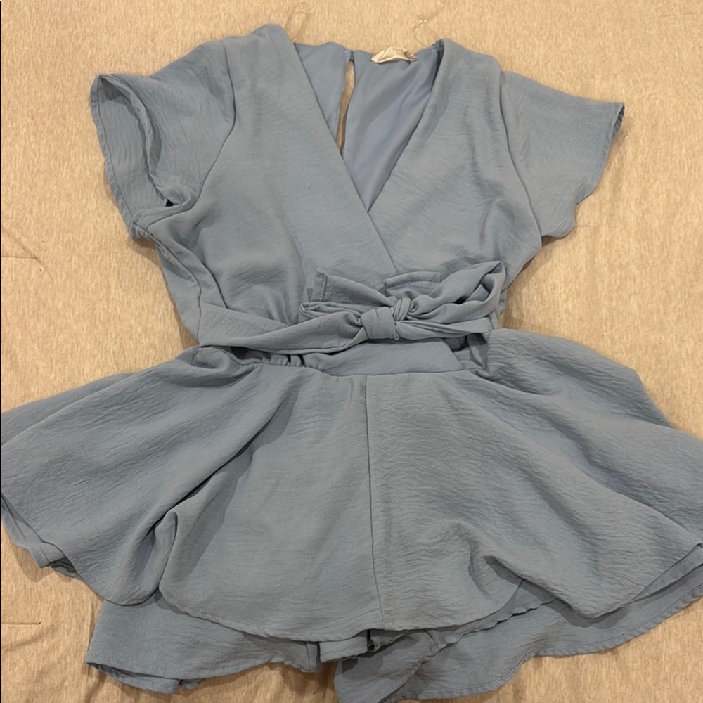 Altar'd State Light Blue Romper